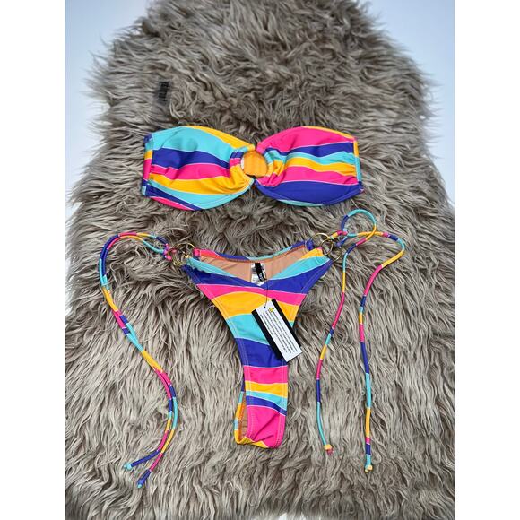 Forplay women’s New multi colored bikini - Picture 1 of 10